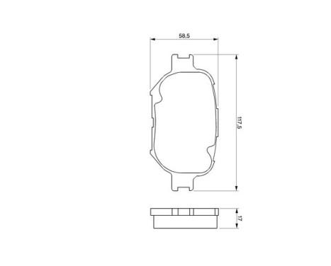 Kit de plaquettes de frein, frein à disque BP946 Bosch, Image 5