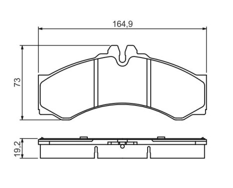 Kit de plaquettes de frein, frein à disque BP971 Bosch, Image 5
