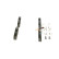 Kit de plaquettes de frein, frein à disque BP995 Bosch, Vignette 2