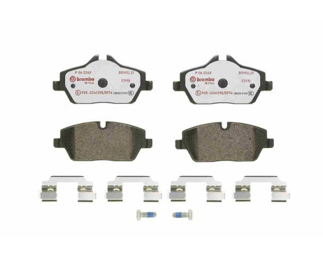 Kit de plaquettes de frein, frein à disque BREMBO XTRA LINE P 06 034X