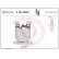 Kit de plaquettes de frein, frein à disque BREMBO XTRA LINE P 06 087X