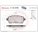 Kit de plaquettes de frein, frein à disque BREMBO XTRA LINE P 24 072X