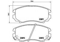 Kit de plaquettes de frein, frein à disque BREMBO XTRA LINE P 30 018X