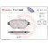 Kit de plaquettes de frein, frein à disque BREMBO XTRA LINE P 61 068X