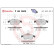 Kit de plaquettes de frein, frein à disque BREMBO XTRA LINE P 68 050X