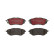 Kit de plaquettes de frein, frein à disque BREMBO XTRA LINE P 78 017X, Vignette 3