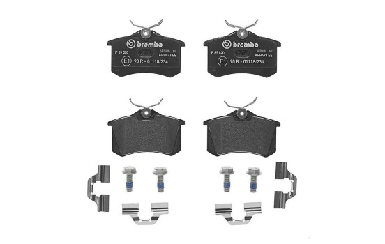 Kit de plaquettes de frein, frein à disque BREMBO XTRA LINE P 85 020X, Image 2