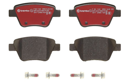 Kit de plaquettes de frein, frein à disque BREMBO XTRA LINE P 85 114X, Image 4