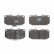 Kit de plaquettes de frein, frein à disque COTEC GDB1006 TRW