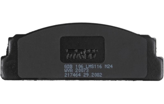 Kit de plaquettes de frein, frein à disque COTEC GDB106 TRW, Image 6