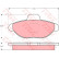 Kit de plaquettes de frein, frein à disque COTEC GDB1099 TRW