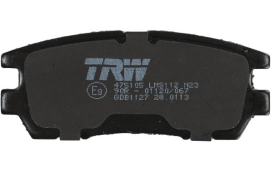 Kit de plaquettes de frein, frein à disque COTEC GDB1127 TRW, Image 7