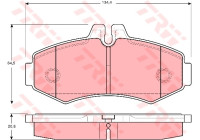 Kit de plaquettes de frein, frein à disque COTEC GDB1373 TRW