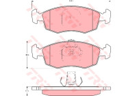 Kit de plaquettes de frein, frein à disque COTEC GDB1383 TRW
