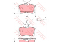 Kit de plaquettes de frein, frein à disque COTEC GDB1415 TRW