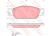 Kit de plaquettes de frein, frein à disque COTEC GDB1510 TRW