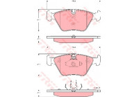 Kit de plaquettes de frein, frein à disque COTEC GDB1577 TRW