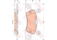 Kit de plaquettes de frein, frein à disque COTEC GDB1875 TRW