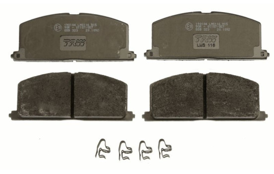 Kit de plaquettes de frein, frein à disque COTEC GDB323 TRW, Image 3