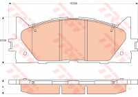 Kit de plaquettes de frein, frein à disque COTEC GDB3429 TRW