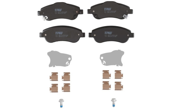 Kit de plaquettes de frein, frein à disque COTEC GDB3445 TRW, Image 4