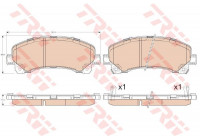 Kit de plaquettes de frein, frein à disque COTEC GDB3545 TRW