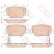Kit de plaquettes de frein, frein à disque COTEC GDB3547 TRW