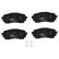 Kit de plaquettes de frein, frein à disque COTEC GDB3580 TRW, Vignette 4