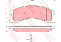 Kit de plaquettes de frein, frein à disque COTEC GDB4133 TRW