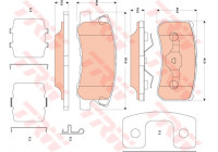 Kit de plaquettes de frein, frein à disque COTEC GDB4600 TRW