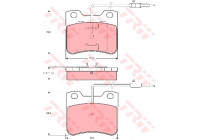 Kit de plaquettes de frein, frein à disque COTEC GDB794 TRW