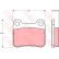 Kit de plaquettes de frein, frein à disque COTEC GDB911 TRW