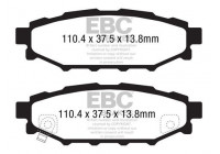 Kit de plaquettes de frein, frein à disque DP1584 EBC