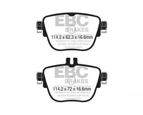 Kit de plaquettes de frein, frein à disque DP32337C EBC