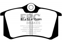 Kit de plaquettes de frein, frein à disque DP680 EBC