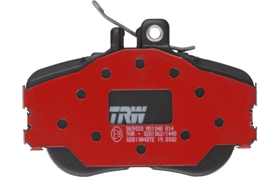 Kit de plaquettes de frein, frein à disque DTEC COTEC GDB1094DTE TRW, Image 3