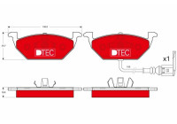 Kit de plaquettes de frein, frein à disque DTEC COTEC GDB1386DTE TRW