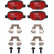 Kit de plaquettes de frein, frein à disque DTEC COTEC GDB1396DTE TRW