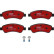 Kit de plaquettes de frein, frein à disque DTEC COTEC GDB1463DTE TRW