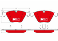 Kit de plaquettes de frein, frein à disque DTEC COTEC GDB1498DTE TRW
