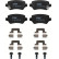 Kit de plaquettes de frein, frein à disque DTEC COTEC GDB1515DTE TRW, Vignette 2