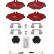Kit de plaquettes de frein, frein à disque DTEC COTEC GDB1542DTE TRW
