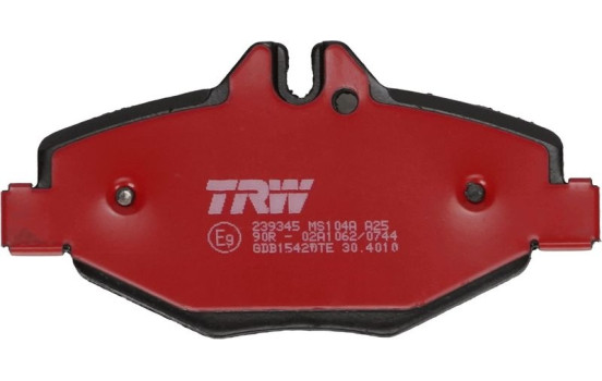 Kit de plaquettes de frein, frein à disque DTEC COTEC GDB1542DTE TRW, Image 3