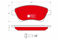 Kit de plaquettes de frein, frein à disque DTEC COTEC GDB1552DTE TRW