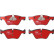 Kit de plaquettes de frein, frein à disque DTEC COTEC GDB1559DTE TRW