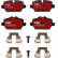 Kit de plaquettes de frein, frein à disque DTEC COTEC GDB1612DTE TRW