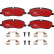 Kit de plaquettes de frein, frein à disque DTEC COTEC GDB1631DTE TRW