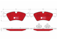 Kit de plaquettes de frein, frein à disque DTEC COTEC GDB1642DTE TRW