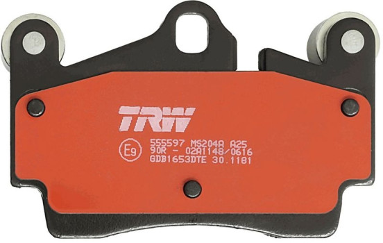 Kit de plaquettes de frein, frein à disque DTEC COTEC GDB1653DTE TRW, Image 3