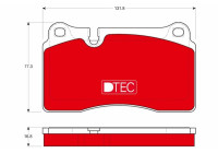 Kit de plaquettes de frein, frein à disque DTEC COTEC GDB1670DTE TRW